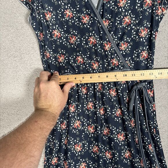 Max Studio Maxi Dress Size S Floral Empire Waist Cottage Ditsy Romantic Feminine - Picture 10 of 16